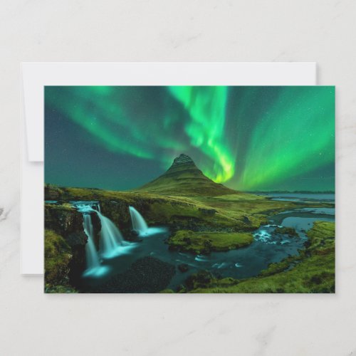 Waterfalls  Kirkjufellfoss Waterfall Iceland Thank You Card