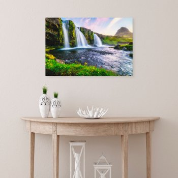 Waterfalls | Kirkjufellsfoss  Iceland Canvas Print by intothewild at Zazzle