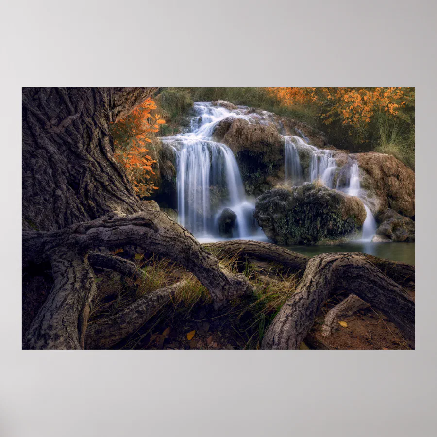 Waterfalls | Lagunas de Ruidera National Park Poster (Front)