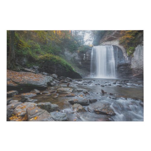 Waterfalls  Looking Glass Waterfalls Faux Canvas Print