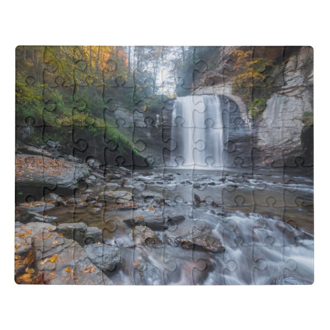 Waterfalls | Looking Glass Waterfalls Jigsaw Puzzle (Puzzle Horizontal)