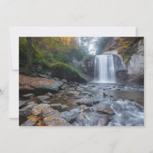 Waterfalls   Looking Glass Waterfalls Thank You Card