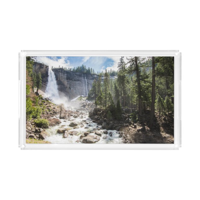 Waterfalls | Nevada Fall, Yosemite, CA Acrylic Tray (Front)
