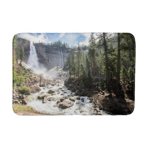 Waterfalls  Nevada Fall Yosemite CA Bath Mat