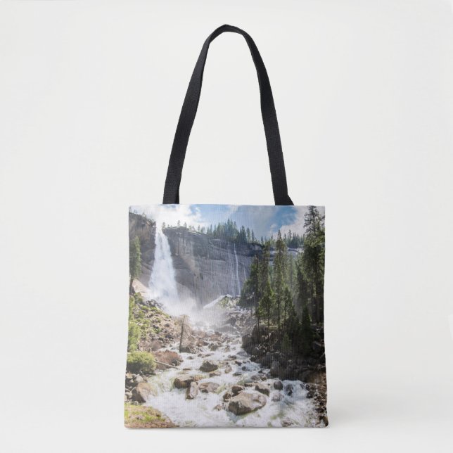 Waterfalls | Nevada Fall, Yosemite, CA Tote Bag (Front)