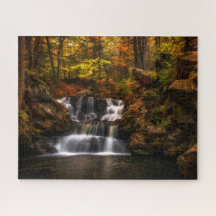 Waterfalls New England Connecticut Jigsaw Puzzle