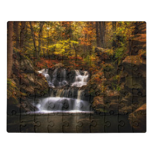 Waterfalls New England Connecticut Jigsaw Puzzle