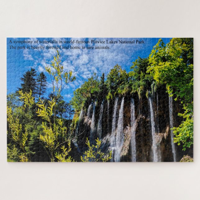 Waterfalls of Plitvice Lakes Croatia Large Jigsaw Puzzle (Horizontal)