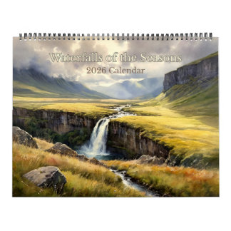 Waterfalls of the Seasons 2026 Calendar