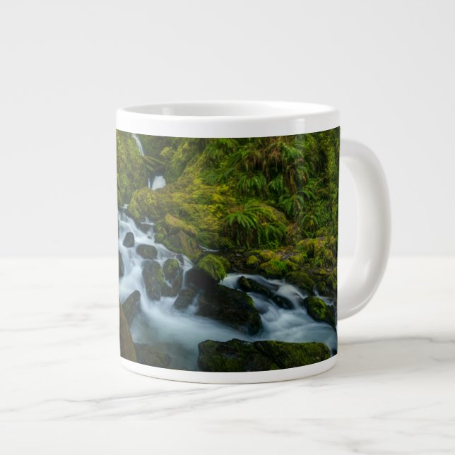 Waterfalls | Olympic National Park, Washington Giant Coffee Mug (Front Right)