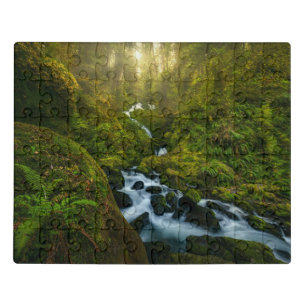 Waterfalls   Olympic National Park, Washington Jigsaw Puzzle