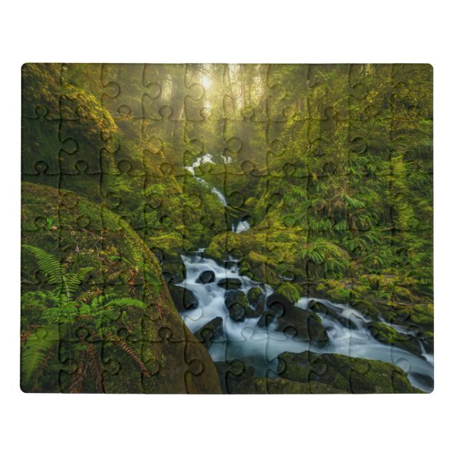 Waterfalls | Olympic National Park, Washington Jigsaw Puzzle (Puzzle Horizontal)