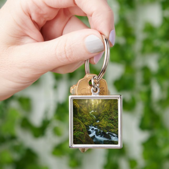 Waterfalls | Olympic National Park, Washington Keychain (Hand)