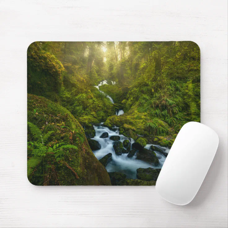 Waterfalls | Olympic National Park, Washington Mouse Pad | Zazzle