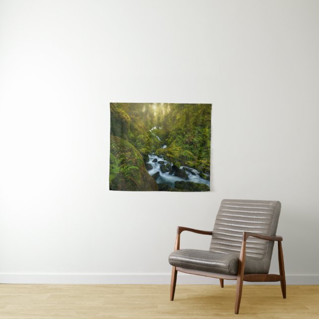 Waterfalls | Olympic National Park, Washington Tapestry (In Situ (Horizontal))