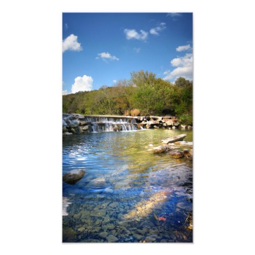 Waterfalls on Barton Creek in Austin Texas 2 Photo Print