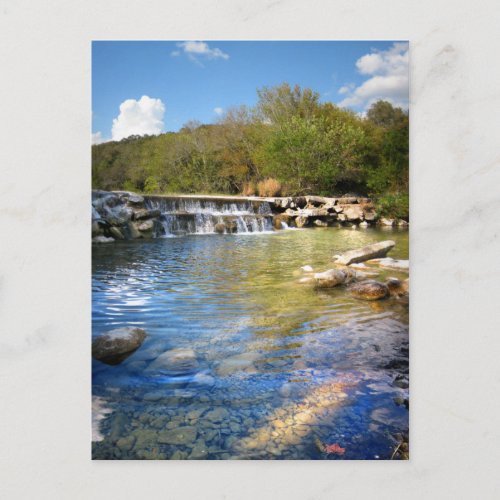 Waterfalls on Barton Creek in Austin Texas 2 Postcard