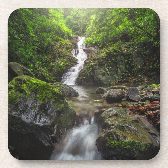 Waterfalls | Phayao Mountain National Park Beverage Coaster (Front)
