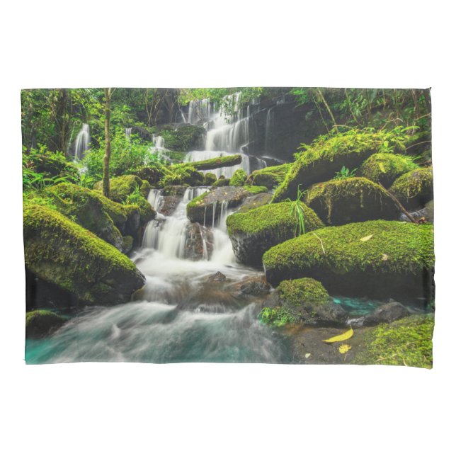 Waterfalls | Phu Tub Berk Mountain, Thailand Pillow Case (Front)
