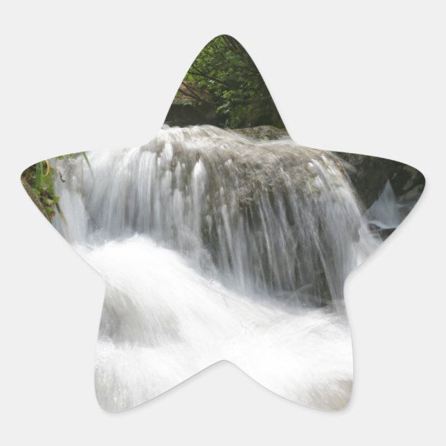 Waterfalls - Pro photo. Star Sticker (Front)
