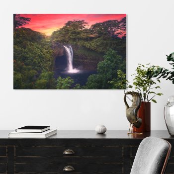 Waterfalls | Rainbow Falls  Hilo  Hawaii Canvas Print by intothewild at Zazzle