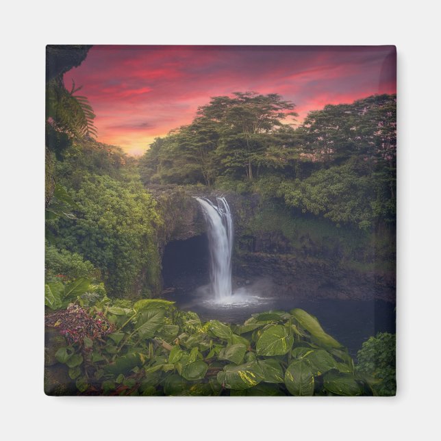 Waterfalls | Rainbow Falls, Hilo, Hawaii Magnet (Front)