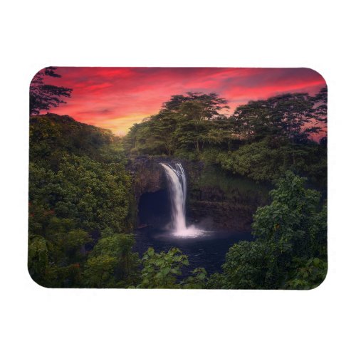 Waterfalls  Rainbow Falls Hilo Hawaii Magnet