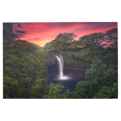 Waterfalls  Rainbow Falls Hilo Hawaii Metal Print