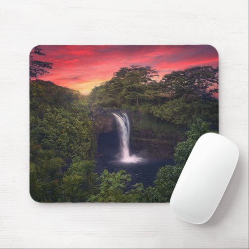 Waterfalls  Rainbow Falls Hilo Hawaii Mouse Pad