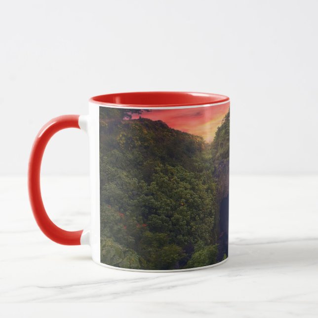 Waterfalls | Rainbow Falls, Hilo, Hawaii Mug (Left)