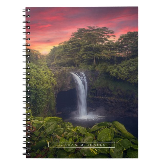 Waterfalls | Rainbow Falls, Hilo, Hawaii Notebook (Front)