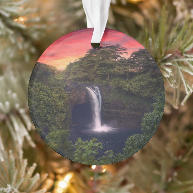 Waterfalls | Rainbow Falls, Hilo, Hawaii Ornament (Tree)