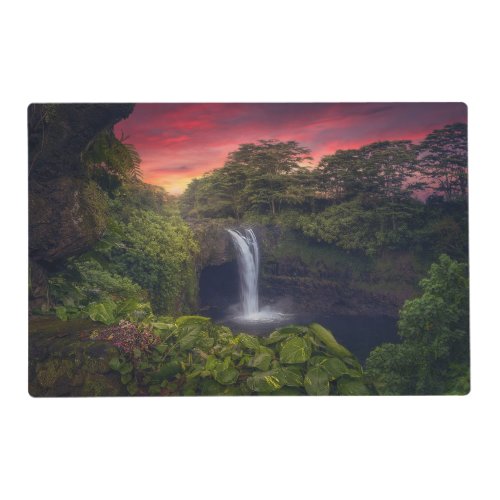 Waterfalls  Rainbow Falls Hilo Hawaii Placemat