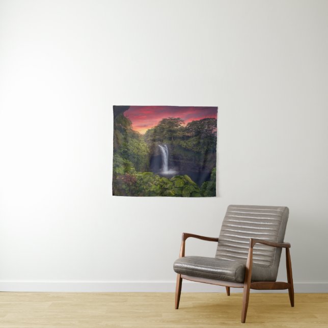 Waterfalls | Rainbow Falls, Hilo, Hawaii Tapestry (In Situ (Horizontal))