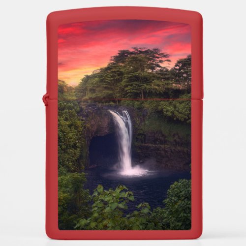 Waterfalls  Rainbow Falls Hilo Hawaii Zippo Lighter