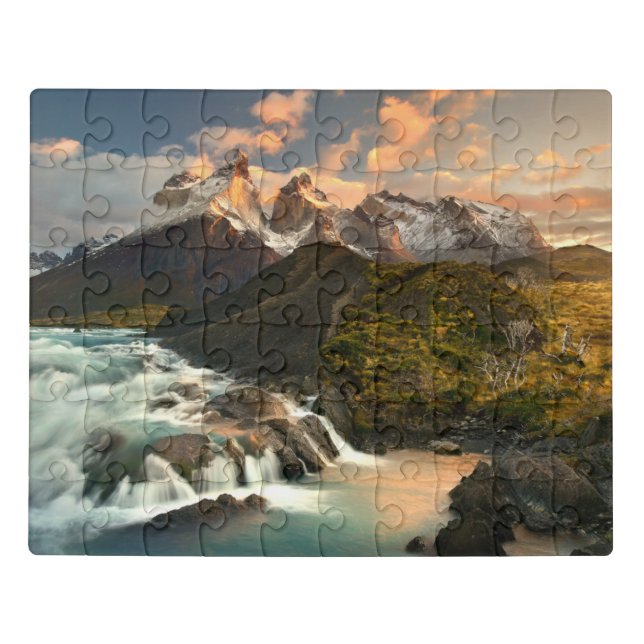 Waterfalls | Salto Grade Waterfall Patagonia Chile Jigsaw Puzzle (Puzzle Horizontal)