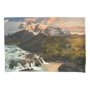 Waterfalls Salto Grade Waterfall Patagonia Chile Pillow Case