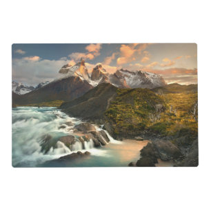 Waterfalls Salto Grade Waterfall Patagonia Chile Placemat