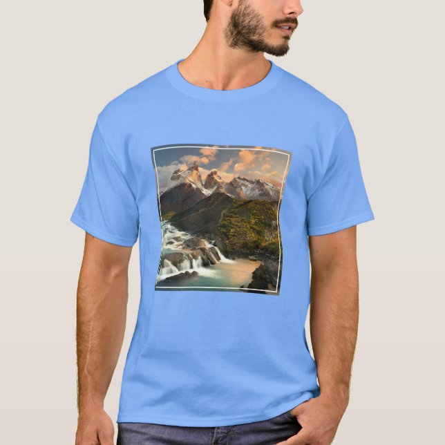 Waterfalls | Salto Grade Waterfall Patagonia Chile T-Shirt (Front)