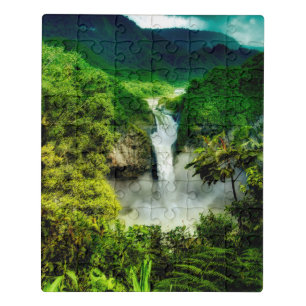 Waterfalls San Rafael Falls, Ecuador Jigsaw Puzzle