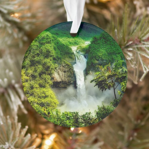 Waterfalls  San Rafael Falls Ecuador Ornament