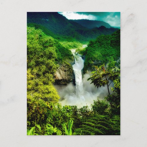 Waterfalls  San Rafael Falls Ecuador Postcard