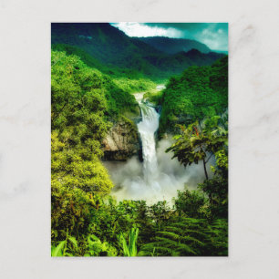 Waterfalls San Rafael Falls, Ecuador Postcard