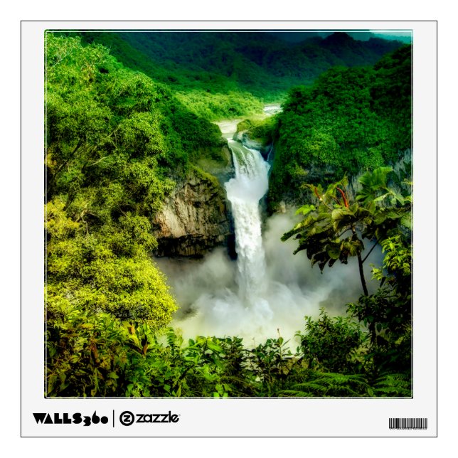 Waterfalls | San Rafael Falls, Ecuador Wall Decal (Front)