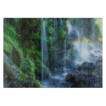 Waterfalls | Shinmata Ravine  Japan Cutting Board by intothewild at Zazzle
