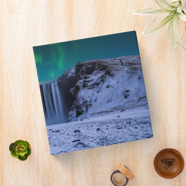 Waterfalls | Skógafoss Waterfall 3 Ring Binder (In Situ)