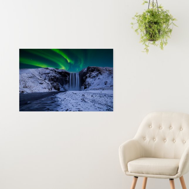 Waterfalls | Skógafoss Waterfall Foam Board (In Situ (Wall))