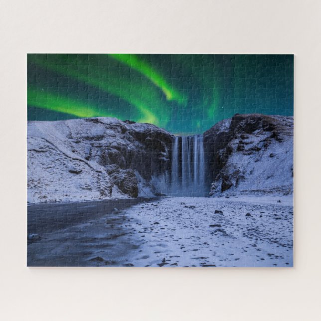 Waterfalls | Skógafoss Waterfall Jigsaw Puzzle (Horizontal)