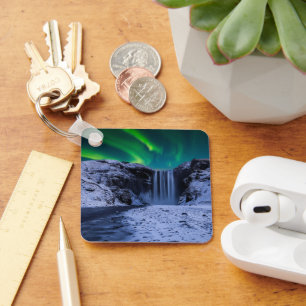 Waterfalls Skógafoss Waterfall Keychain