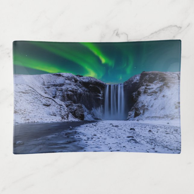 Waterfalls | Skógafoss Waterfall Trinket Tray (Front)